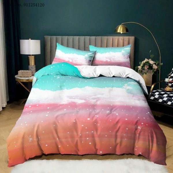 bedding sets cloud rainbow landscape 2/3 piece twin full king size bed cover 3d printing sky star linen for girls
bedding sets cloud rainbow landscape 2/3 piece twin full king size bed cover 3d printing sky star linen for girls