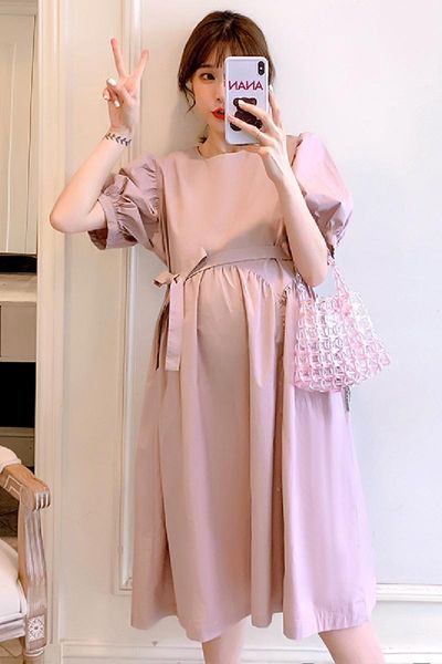 pregnant women summer dress fashion loose o-neck high waist puff sleeve maternity cotton linen pink pregnancy clothes dresses, White
pregnant women summer dress fashion loose o-neck high waist puff sleeve maternity cotton linen pink pregnancy clothes dresses, White