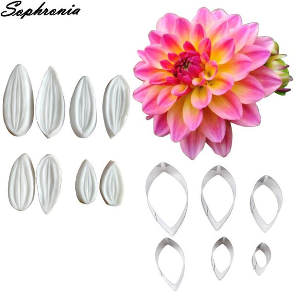 cake tools dahlia petal veiner silicone mold stainless steel flower cutter gumpaste surgarcraft fondant decorating tool cs272
cake tools dahlia petal veiner silicone mold stainless steel flower cutter gumpaste surgarcraft fondant decorating tool cs272