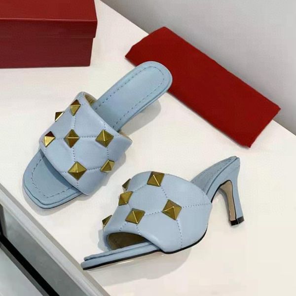 80% off shoes women slippers sandals leather rivets decor thin heel mules shoes opened toe casual beach chaussure femme, Black
80% off shoes women slippers sandals leather rivets decor thin heel mules shoes opened toe casual beach chaussure femme, Black
