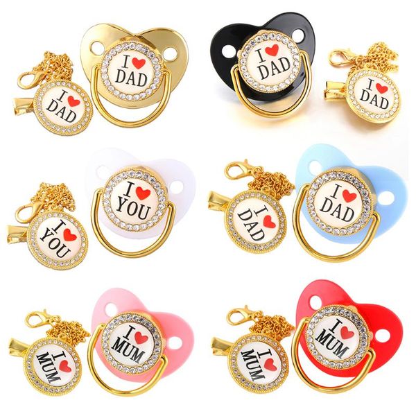 bling golden pacifier chain clips baby soother i love mum dummy silicone infant nipple born shower gift pacifiers#
bling golden pacifier chain clips baby soother i love mum dummy silicone infant nipple born shower gift pacifiers#