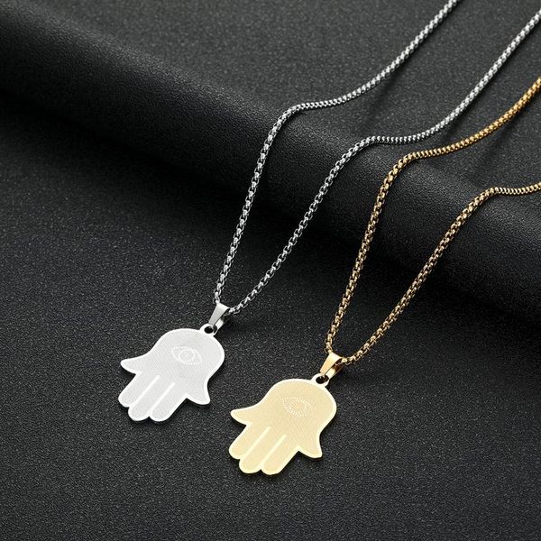 pendant necklaces chengxun hamsa clear evil eye necklace hand charm for men women stainless steel chain jewelry gift, Silver
pendant necklaces chengxun hamsa clear evil eye necklace hand charm for men women stainless steel chain jewelry gift, Silver