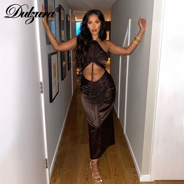satin women halter midi dress slit ruched dstring hollow out backless bodycon party elegant 2021 autumn winter, Black;white
satin women halter midi dress slit ruched dstring hollow out backless bodycon party elegant 2021 autumn winter, Black;white
