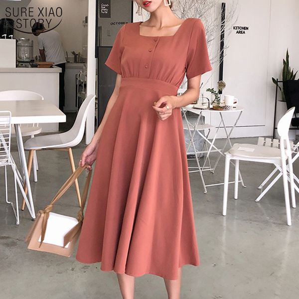 korean women summer dress solid high waist square collar short sleeve for casual loose maxi es vestido 14140 210508, Black;gray
korean women summer dress solid high waist square collar short sleeve for casual loose maxi es vestido 14140 210508, Black;gray