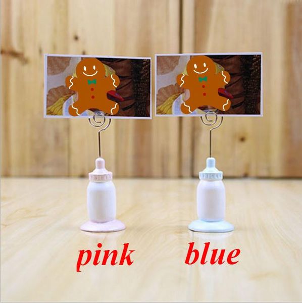 party decoration 20pcs pink / blue milk bottle baby shower birthday place card holders namecard po holder wedding table
party decoration 20pcs pink / blue milk bottle baby shower birthday place card holders namecard po holder wedding table