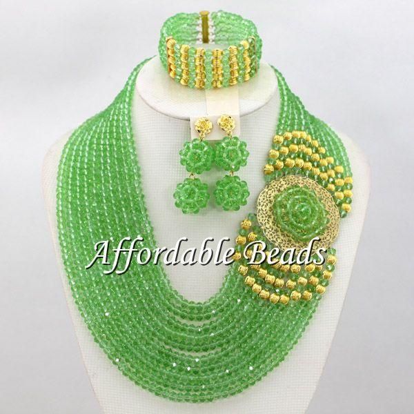 earrings & necklace gorgeous grass green dubai gold jewelry sets nigerian statement crystal bead set handmade abe097, Silver
earrings & necklace gorgeous grass green dubai gold jewelry sets nigerian statement crystal bead set handmade abe097, Silver
