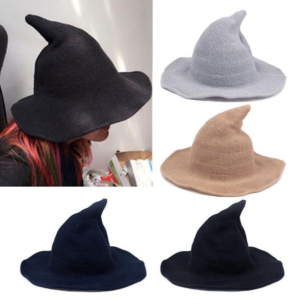fashion winter witch hat women knitted bucket fisherman cap pointed autumn cosplay holiday hats girls caps halloween a4 wide brim, Blue;gray
fashion winter witch hat women knitted bucket fisherman cap pointed autumn cosplay holiday hats girls caps halloween a4 wide brim, Blue;gray
