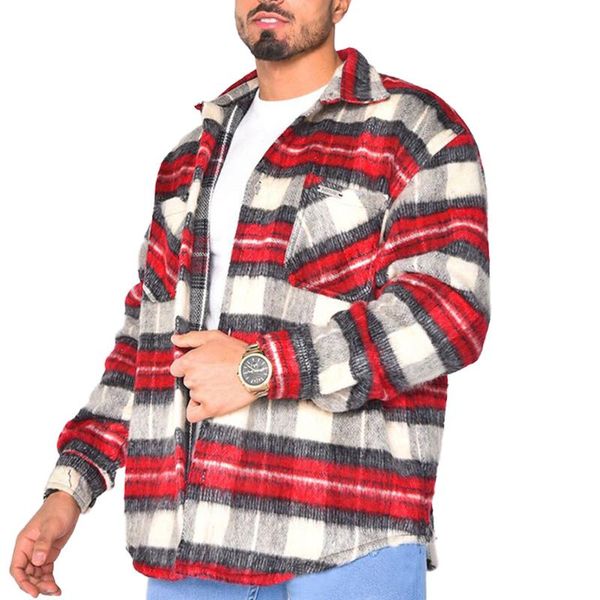 men's jackets europe america jacket spring the fashion loose red plaid single-breasted lapel long sleeve, Black;brown
men's jackets europe america jacket spring the fashion loose red plaid single-breasted lapel long sleeve, Black;brown