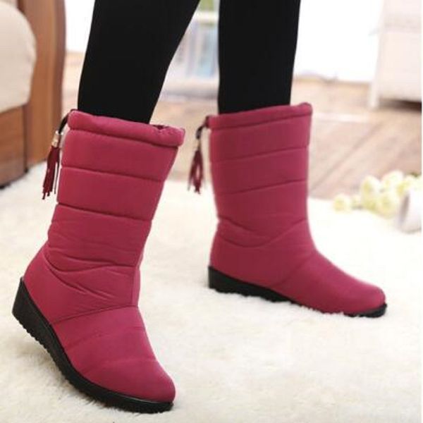 women ankle 2022 winter boots female warm plush snow boots middle aged mother shoes solid fashion waterproof cotton boot, Black
women ankle 2022 winter boots female warm plush snow boots middle aged mother shoes solid fashion waterproof cotton boot, Black