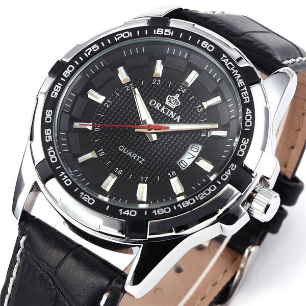 wristwatches mg. orkina male quartz clock japan movement stainless steel case back men watch leather belt auto date wristwatch montre homme, Slivery;brown
wristwatches mg. orkina male quartz clock japan movement stainless steel case back men watch leather belt auto date wristwatch montre homme, Slivery;brown