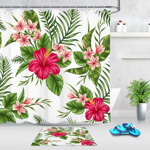 hawaiian tropical leaf flowers shower curtain, hibiscus plumeria floral plant bathroom sets with shower curtain and
hawaiian tropical leaf flowers shower curtain, hibiscus plumeria floral plant bathroom sets with shower curtain and