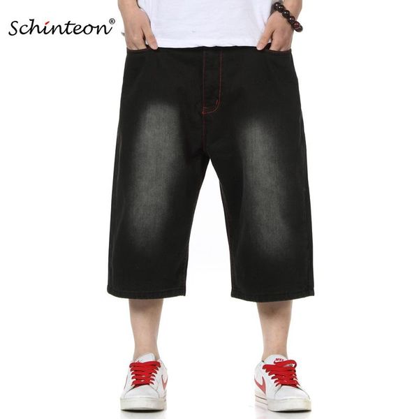 men's jeans schinteon summer men knee length shorts demin wide leg middle pants baggy loose hip hop streetwear black big size 46 48, Blue
men's jeans schinteon summer men knee length shorts demin wide leg middle pants baggy loose hip hop streetwear black big size 46 48, Blue