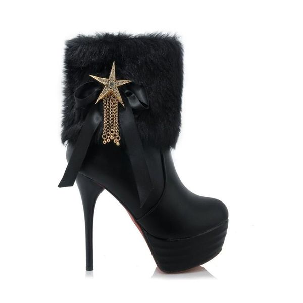 boots arrival women shoes pu leather side zipper for high heel platform faux fur star crystal decoration white black
boots arrival women shoes pu leather side zipper for high heel platform faux fur star crystal decoration white black