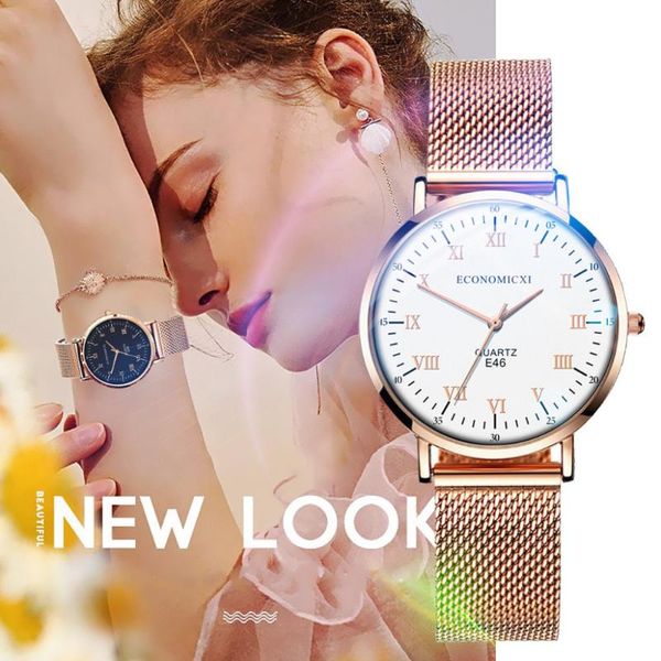 retro roman numerals dial women watch rose gold luxury fashion quartz dress gift clock ladies simple xb40 wristwatches, Slivery;brown
retro roman numerals dial women watch rose gold luxury fashion quartz dress gift clock ladies simple xb40 wristwatches, Slivery;brown