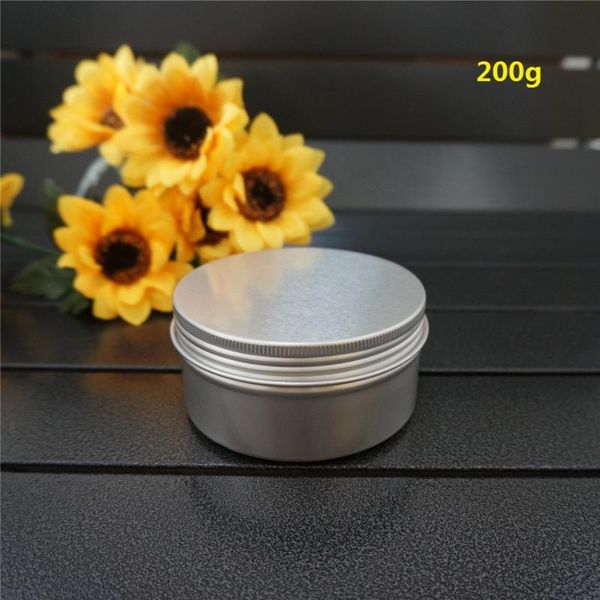 storage bottles & jars 200g 82*43mm refillable silver empty round aluminum box metal tin 200ml cosmetic cream diy portable jar tea pot
storage bottles & jars 200g 82*43mm refillable silver empty round aluminum box metal tin 200ml cosmetic cream diy portable jar tea pot