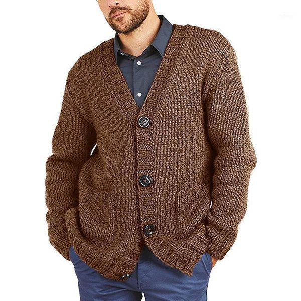 men's jackets autumn winter sweater cardigan for men solid color v-neck long sleeve mens knitted coat jacket, Black;brown
men's jackets autumn winter sweater cardigan for men solid color v-neck long sleeve mens knitted coat jacket, Black;brown