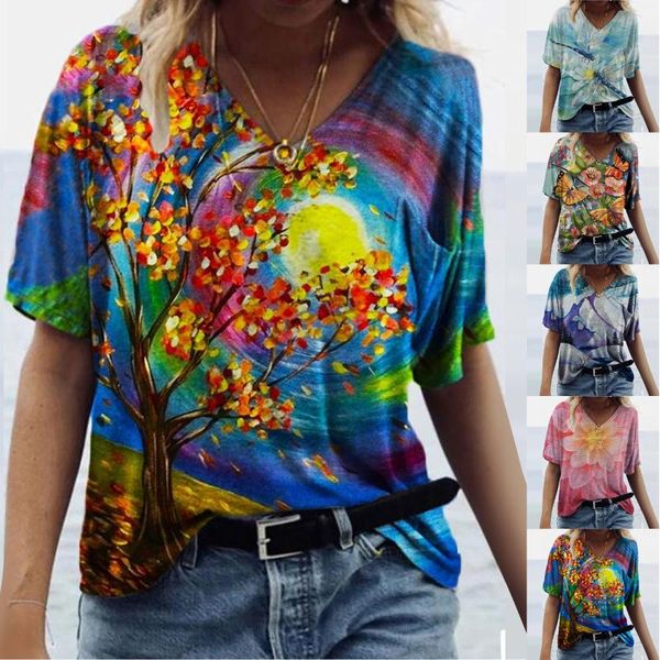 women's t-shirt fashion summer printed short sleeve crew-neck casual tee clothes for women 2021 t shirt, White
women's t-shirt fashion summer printed short sleeve crew-neck casual tee clothes for women 2021 t shirt, White