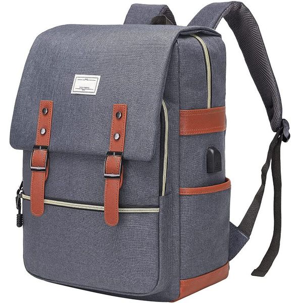 backpack vintage lapwith usb charging port, elegant water resistant travelling casual daypacks school shoulder bag
backpack vintage lapwith usb charging port, elegant water resistant travelling casual daypacks school shoulder bag