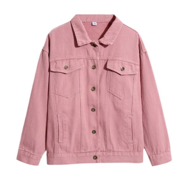 arrival autumn korea fashion ladies pink denim jackets double pocket all-matched casual loose jean short coats s264 210512, Black
arrival autumn korea fashion ladies pink denim jackets double pocket all-matched casual loose jean short coats s264 210512, Black
