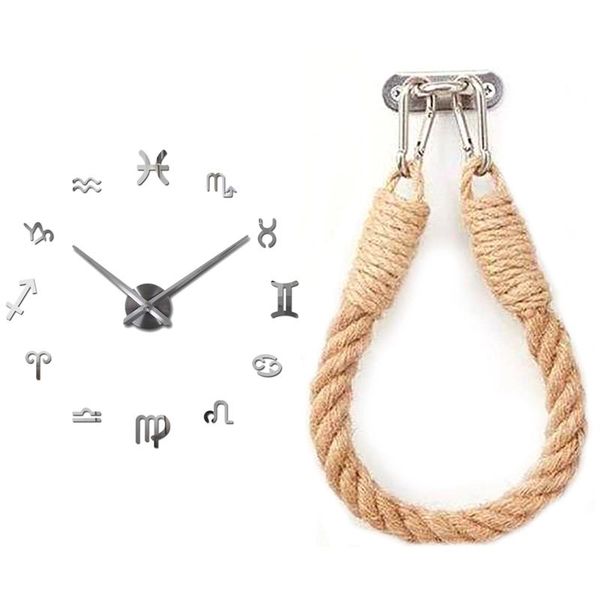 toilet paper holders nautical rope holder for bathroom with 3d wall clock,diy frameless clock (silver)
toilet paper holders nautical rope holder for bathroom with 3d wall clock,diy frameless clock (silver)