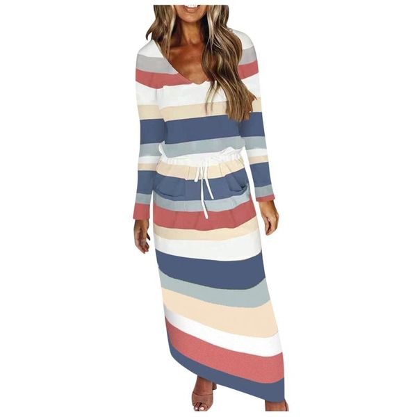 casual dresses women creative striped fashion long skirt beach dress stripe print v-neck sleeve loose pocket, Black;gray
casual dresses women creative striped fashion long skirt beach dress stripe print v-neck sleeve loose pocket, Black;gray