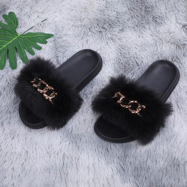 slippers fluffy flip flops real raccoon fur designer golden chain furry slides plush beach women summer sandals, Black
slippers fluffy flip flops real raccoon fur designer golden chain furry slides plush beach women summer sandals, Black