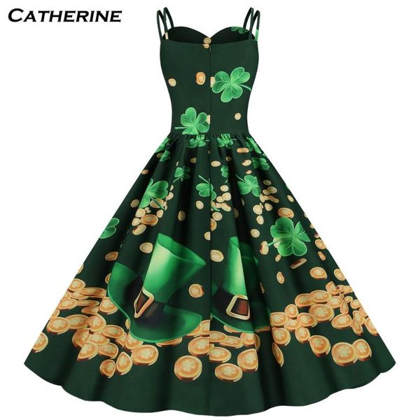 casual dresses st. patrick's day women shamrock print party prom strap big swing dress sleeveless women's vintage, Black;gray
casual dresses st. patrick's day women shamrock print party prom strap big swing dress sleeveless women's vintage, Black;gray