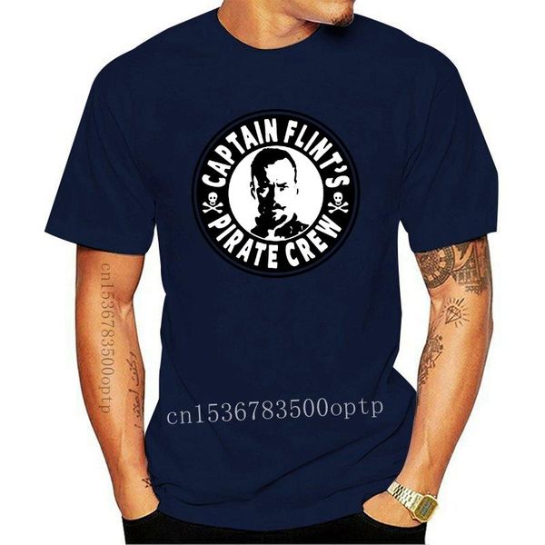 men's t-shirts black sails captain flints pirate crew poster t shirt for men, White;black
men's t-shirts black sails captain flints pirate crew poster t shirt for men, White;black