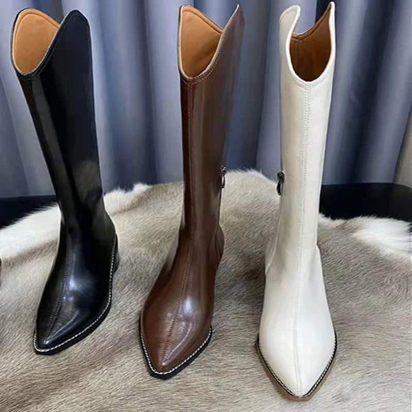 boots 2021 women's autumn and winter boots, retro mid-heel shoes, thick-heeled pointed high-tube fashion, Black
boots 2021 women's autumn and winter boots, retro mid-heel shoes, thick-heeled pointed high-tube fashion, Black