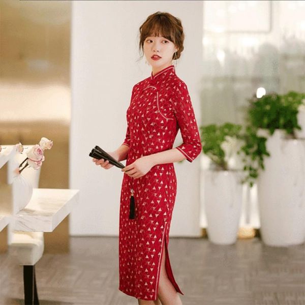 ethnic clothing red evening party dress gown velour mandarin collar vintage button cheongsam women chinese high split qipao sheath vest
ethnic clothing red evening party dress gown velour mandarin collar vintage button cheongsam women chinese high split qipao sheath vest