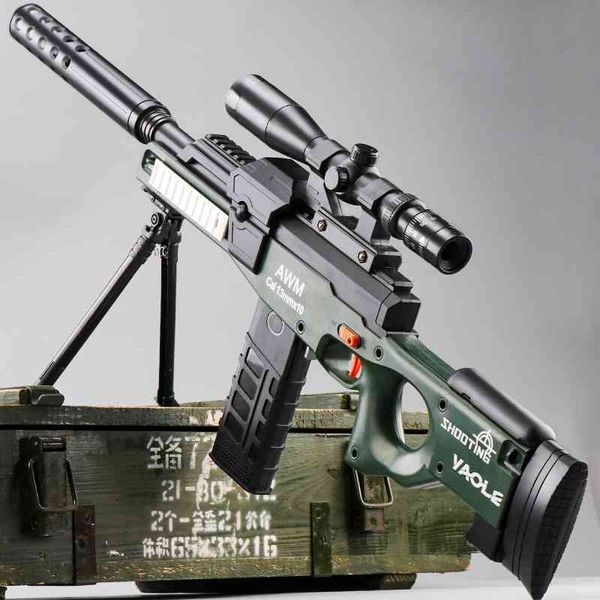 awm children's toy gun can launch soft bullet gun, boy's electric continuous chicken eating full set of equipment and combat simul
awm children's toy gun can launch soft bullet gun, boy's electric continuous chicken eating full set of equipment and combat simul