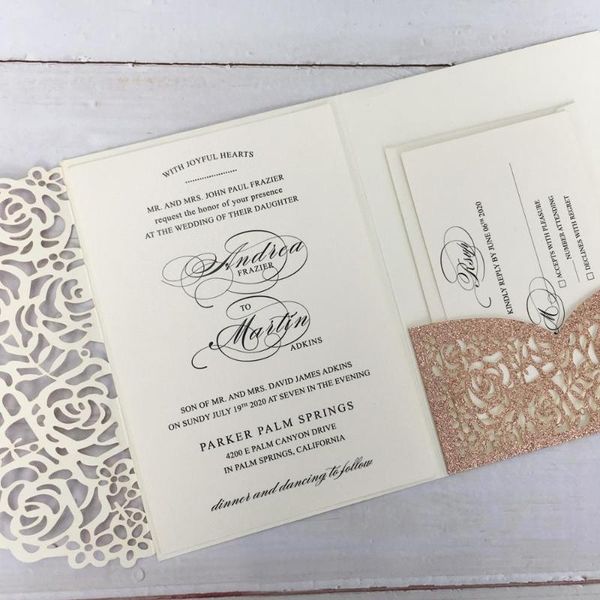 greeting cards picky bride wedding invitations with envelopes 5 x 7-inch, lace rose gold rsvp - set of 50 pcs
greeting cards picky bride wedding invitations with envelopes 5 x 7-inch, lace rose gold rsvp - set of 50 pcs