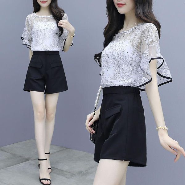 women's tracksuits women 2021 summer print short sleeve shirt and high waist shorts set female fashion casual two piece suit a823, Gray
women's tracksuits women 2021 summer print short sleeve shirt and high waist shorts set female fashion casual two piece suit a823, Gray