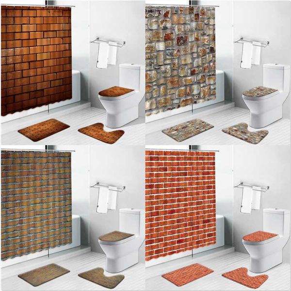 shower curtains red brick wall pattern non-slip bath mat vintage stone rural bathroom home decor carpet toilet lid cover rug set
shower curtains red brick wall pattern non-slip bath mat vintage stone rural bathroom home decor carpet toilet lid cover rug set