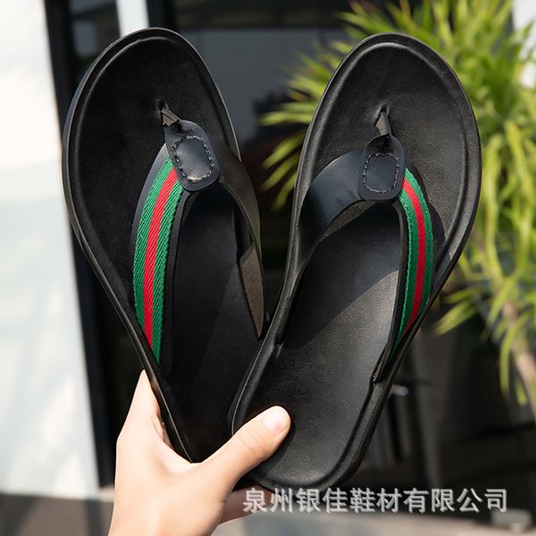 sandals summer slippers men's super fiber leather casual soft soled beach shoes bocken trend a11001 aas0, Black
sandals summer slippers men's super fiber leather casual soft soled beach shoes bocken trend a11001 aas0, Black