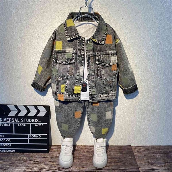 cowboy kids toddler boy children clothes jeans jacket coats 2pcs set spring autumn plaid print denim outfit babe boys suit, White
cowboy kids toddler boy children clothes jeans jacket coats 2pcs set spring autumn plaid print denim outfit babe boys suit, White