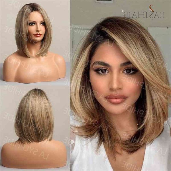 hand knitted wig fore women's full set high temperature silk hair gradient gold split without bangs bobo head, Black
hand knitted wig fore women's full set high temperature silk hair gradient gold split without bangs bobo head, Black