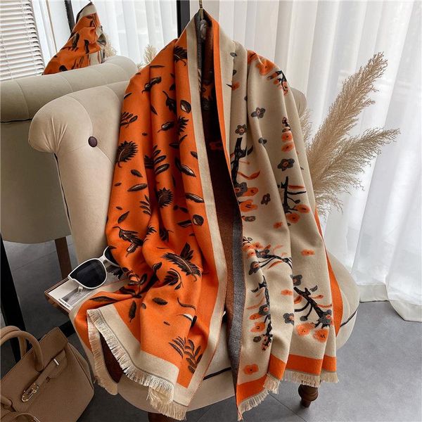 scarves warm scarf winter 65*180cm long all-match retro tassel thickening floral print dual-use shawl women d343, Blue;gray
scarves warm scarf winter 65*180cm long all-match retro tassel thickening floral print dual-use shawl women d343, Blue;gray