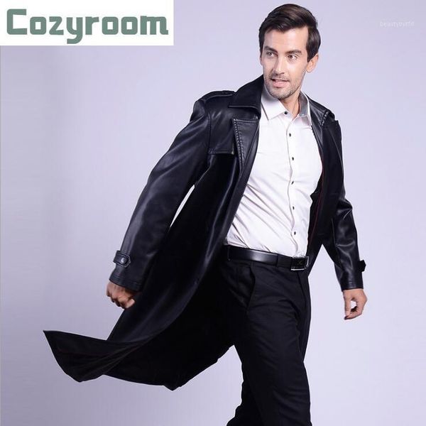 spring men's long section suit collar leather jacket mens business casual double-breasted trench coat plus size coats, Tan;black
spring men's long section suit collar leather jacket mens business casual double-breasted trench coat plus size coats, Tan;black