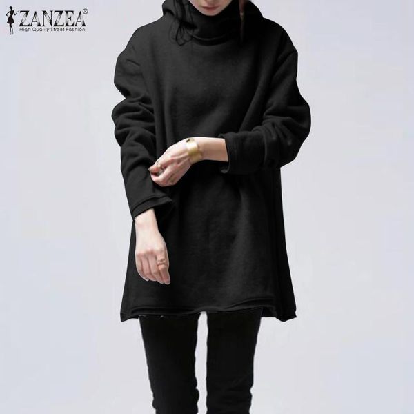 women's hoodies & sweatshirts zanzea 2021 autumn long sleeve fashion pullovers women loose hooded female solid hoody oversized tunic, Black
women's hoodies & sweatshirts zanzea 2021 autumn long sleeve fashion pullovers women loose hooded female solid hoody oversized tunic, Black
