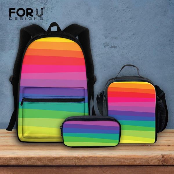 school bags forudesigns rainbow flag design backpack youth boys girls schoolbags 3pcs set colorful fashion bookbags campus
school bags forudesigns rainbow flag design backpack youth boys girls schoolbags 3pcs set colorful fashion bookbags campus