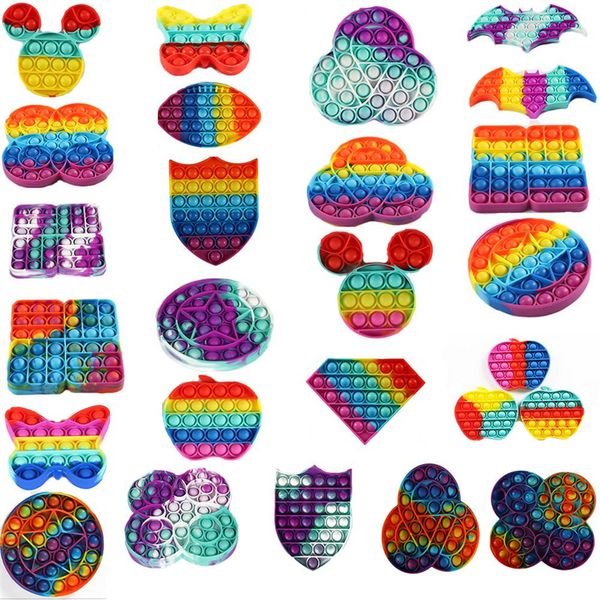 rainbow push it fidget toy sensory bubble toys stress reliever relief stres and anxiety reliefs for children 
rainbow push it fidget toy sensory bubble toys stress reliever relief stres and anxiety reliefs for children