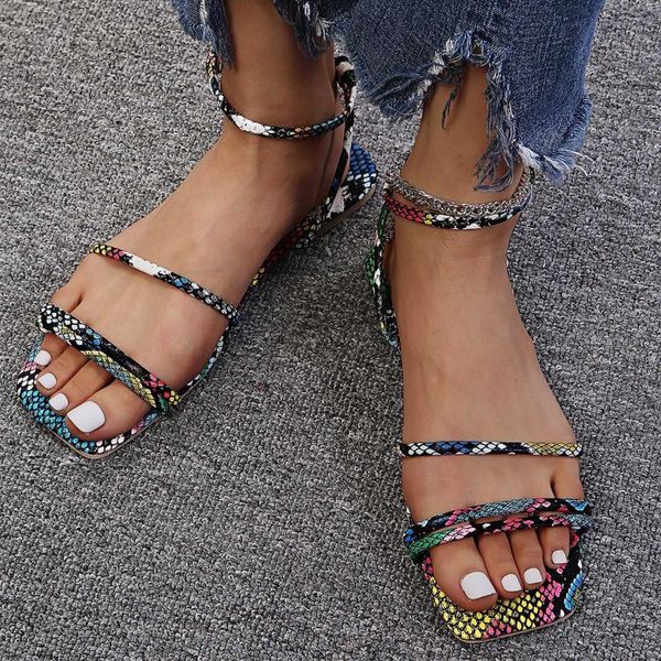sandals louluen women's snake print sashion fine strap buckle flat beach sandalias planas de exterior multicolor strappy, Black
sandals louluen women's snake print sashion fine strap buckle flat beach sandalias planas de exterior multicolor strappy, Black