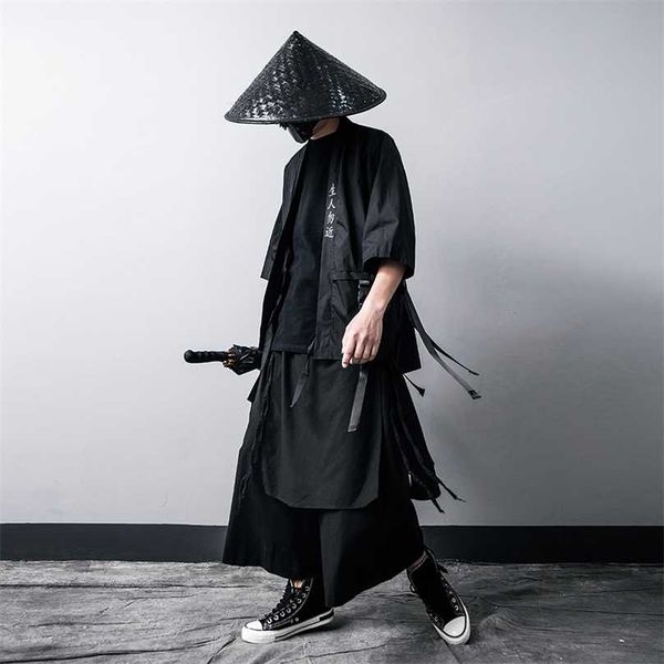 men jacket for hip hop jacker open stitch thin coat windbreaker streetwear ribbons japanese samurai loose cotton 211217, Black;brown
men jacket for hip hop jacker open stitch thin coat windbreaker streetwear ribbons japanese samurai loose cotton 211217, Black;brown
