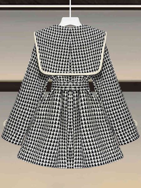 women's jackets twotwinstyle vintage plaid coat for women lapel loose long sleeve double breasted coats female autumn fashion clothes w, Black;brown
women's jackets twotwinstyle vintage plaid coat for women lapel loose long sleeve double breasted coats female autumn fashion clothes w, Black;brown