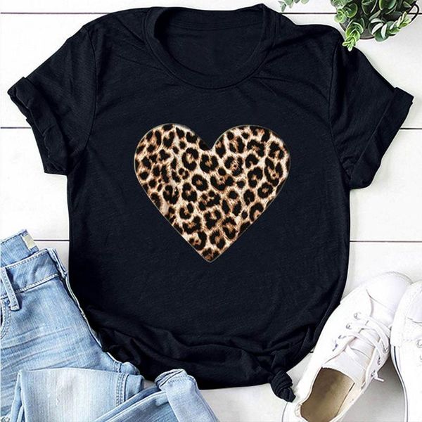 heart-shaped t shirt women leopard print valentine's day casual short sleeve tee femme o neck loose camisetas women's t-shirt, White
heart-shaped t shirt women leopard print valentine's day casual short sleeve tee femme o neck loose camisetas women's t-shirt, White