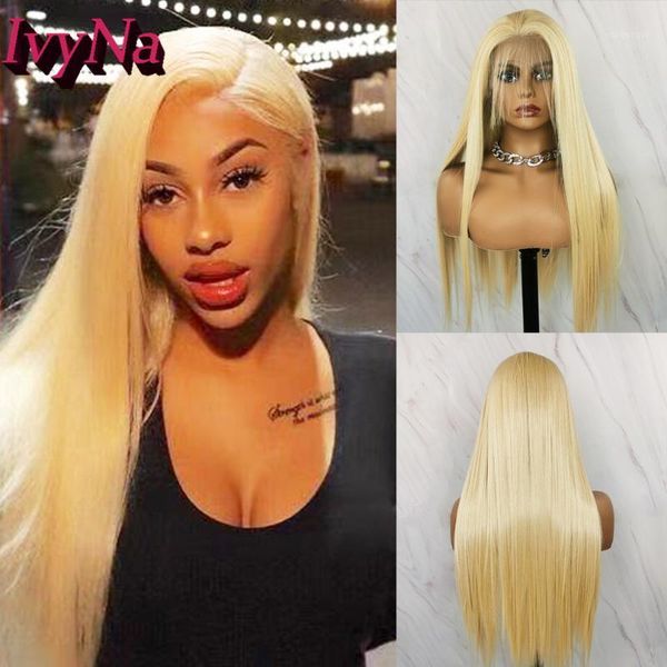 ivyna long blonde 13x4 futura synthetic lace front wigs for women613 color glueless silky straight hair wig1, Black
ivyna long blonde 13x4 futura synthetic lace front wigs for women613 color glueless silky straight hair wig1, Black