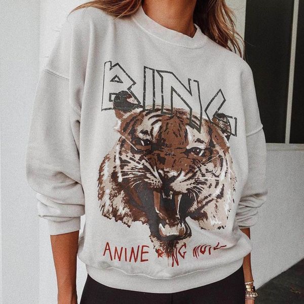 women's hoodies & sweatshirts tiger graphic sweatshirt women vintage cotton pullovers autumn winter fashion streetwear femme oversized, Black
women's hoodies & sweatshirts tiger graphic sweatshirt women vintage cotton pullovers autumn winter fashion streetwear femme oversized, Black