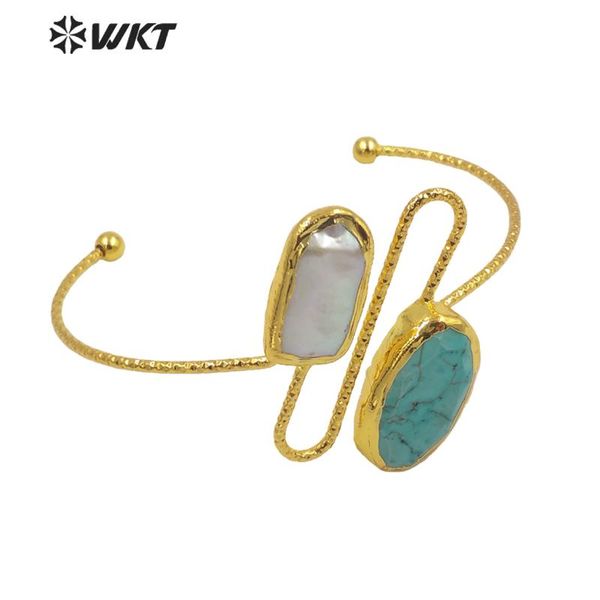 bangle wt-mpb035 amazing 18k gold electroplated resist tarnishable turquoises and pearl gorgeous fashion stone, Black
bangle wt-mpb035 amazing 18k gold electroplated resist tarnishable turquoises and pearl gorgeous fashion stone, Black