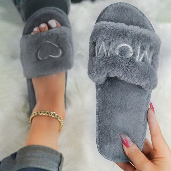 slippers warm fluffy women faux fur slipper female indoor floor slides flat soft furry house shoes letteer flip flops ladies, Black
slippers warm fluffy women faux fur slipper female indoor floor slides flat soft furry house shoes letteer flip flops ladies, Black